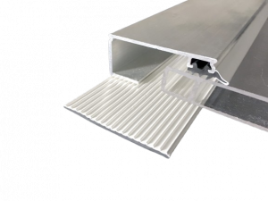 Randprofil für 8 mm Stegplatten oder Glas mit Dichtungen und Auflagegummi